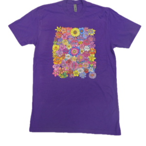 Flowers of Love Purple Tee-Shirt